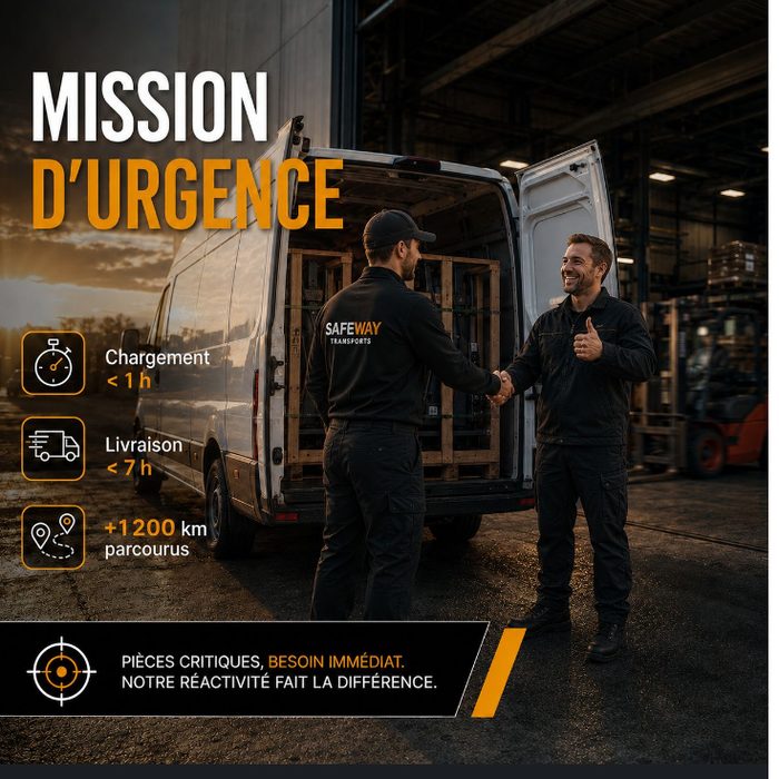 SafeWay Transports — mission d'urgence, 1200 km parcourus